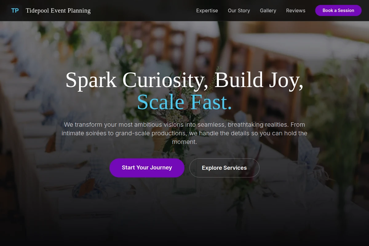 Tidepool Event Planning